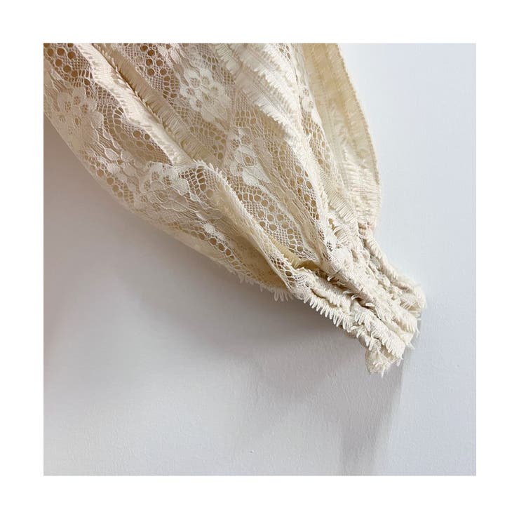 エレガントな総レースデザインブラウス レースシャツ 春 | maison de LATIR | 詳細画像14 