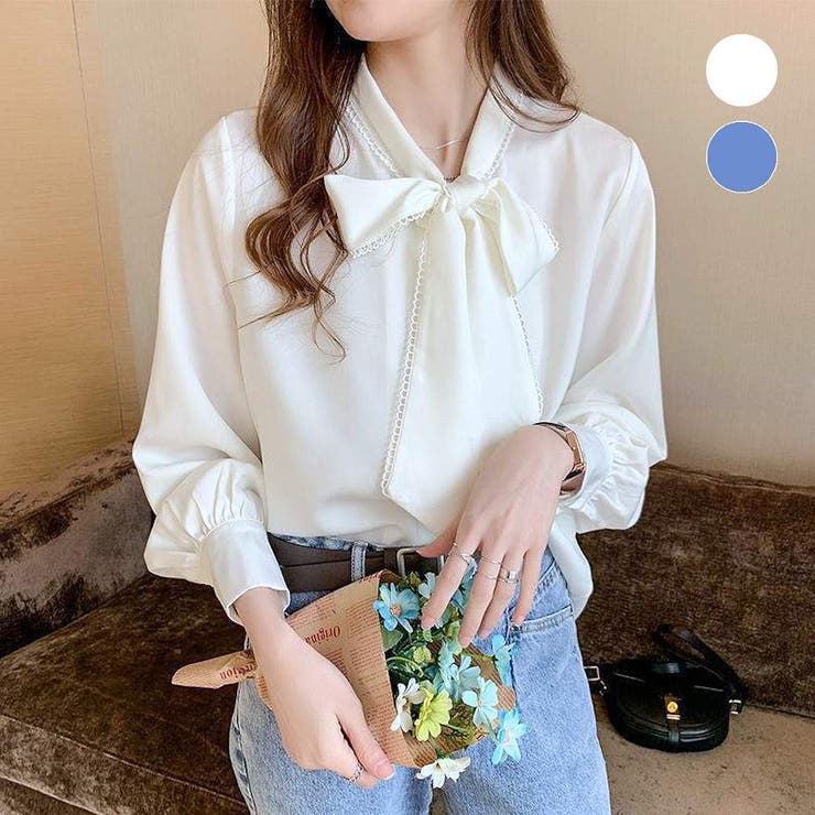 メゾンドラティール maison de LATIR スタンドネックシフォンブラウス （ネイビー） maison de LATIR｜スタンドネックシフォンブラウス | Rakuten