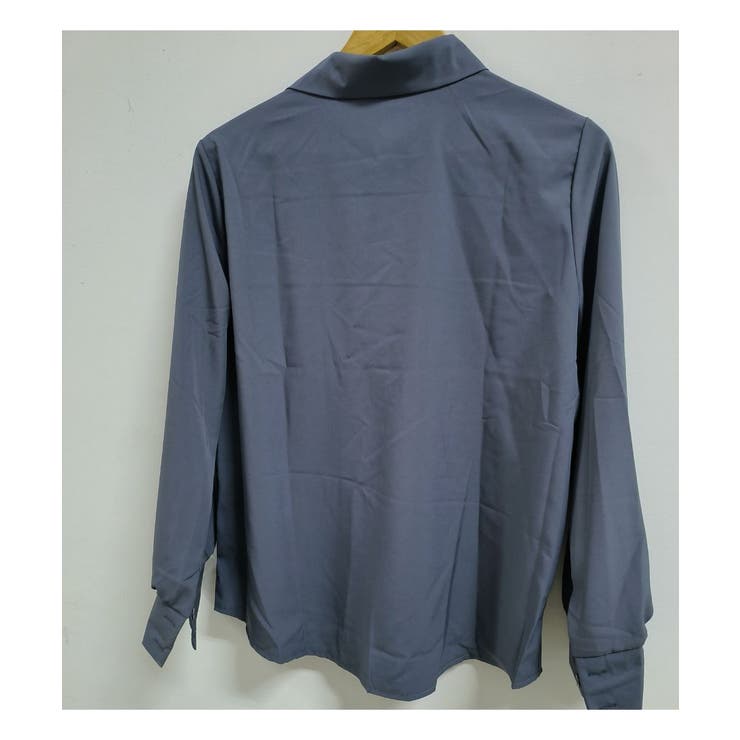 ルーズシルエットがオシャレなカラーシフォンシャツ 冬 シャツ | maison de LATIR | 詳細画像10 