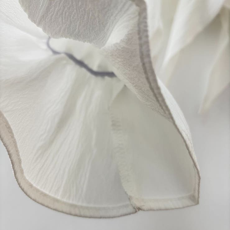 秋を華やかに彩る長袖フリルVネックブラウス トップス フレア | maison de LATIR | 詳細画像12 