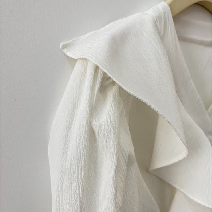 秋を華やかに彩る長袖フリルVネックブラウス トップス フレア | maison de LATIR | 詳細画像15 