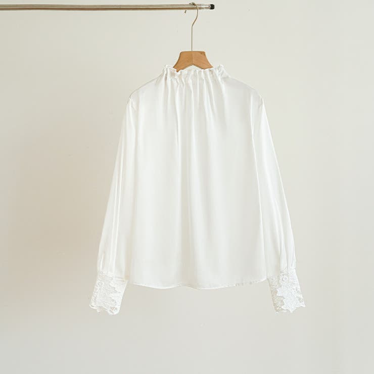 今っぽい抜け感きれいめスカラップブラウス セレモニー フリル | maison de LATIR | 詳細画像5 