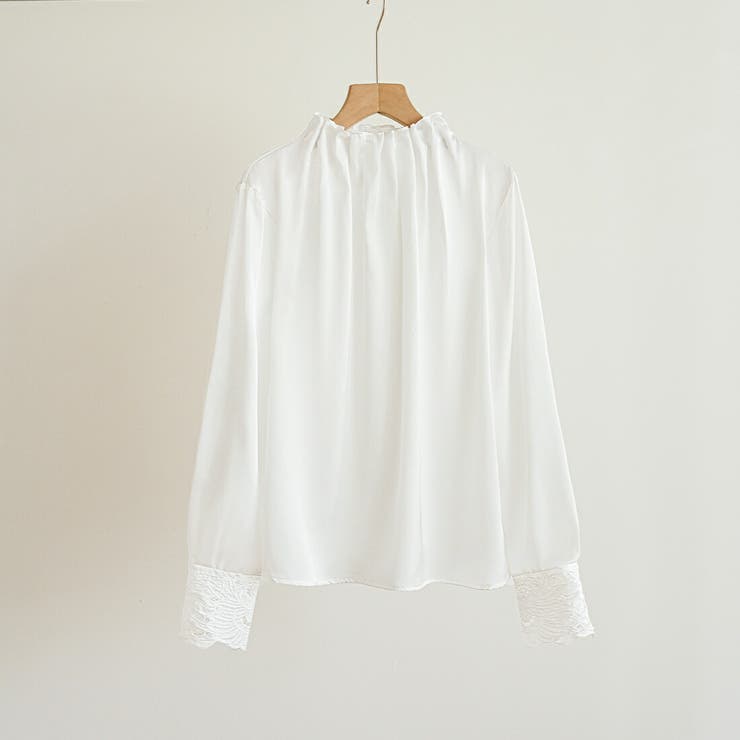 今っぽい抜け感きれいめスカラップブラウス セレモニー フリル | maison de LATIR | 詳細画像6 