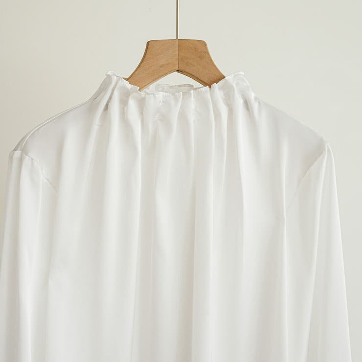 今っぽい抜け感きれいめスカラップブラウス セレモニー フリル | maison de LATIR | 詳細画像7 