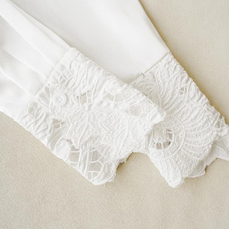 今っぽい抜け感きれいめスカラップブラウス セレモニー フリル | maison de LATIR | 詳細画像10 