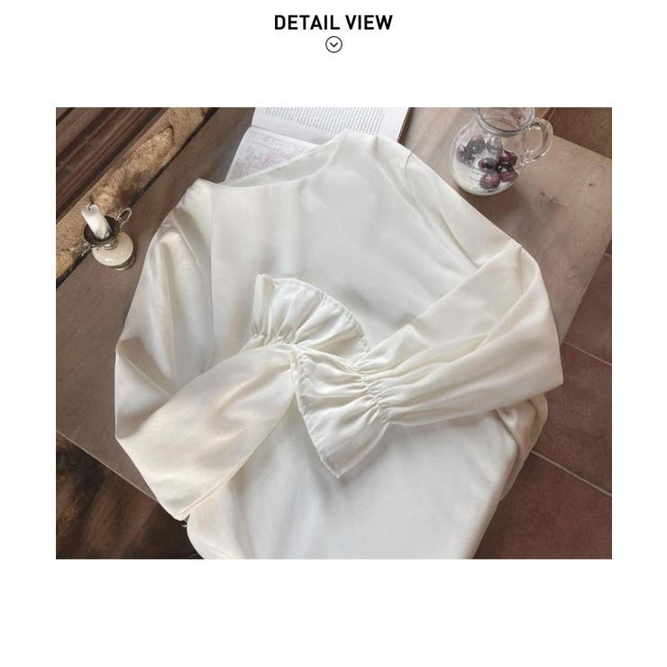 気分が思わずあがる！華やかなキャンディースリーブブラウス プルオーバー 大人 | maison de LATIR | 詳細画像12 