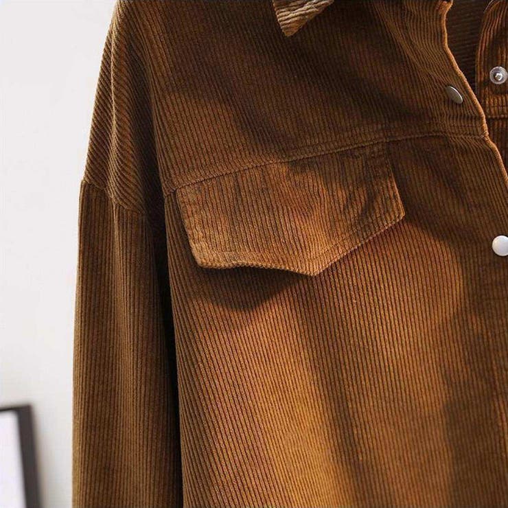 Duffer コーデュロイ 長袖シャツ M ダークブラウン
