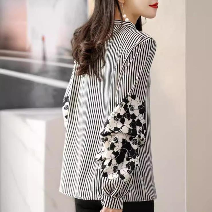 着回しバツグンストライプブラウス ブラウス 着回し | maison de LATIR | 詳細画像4 