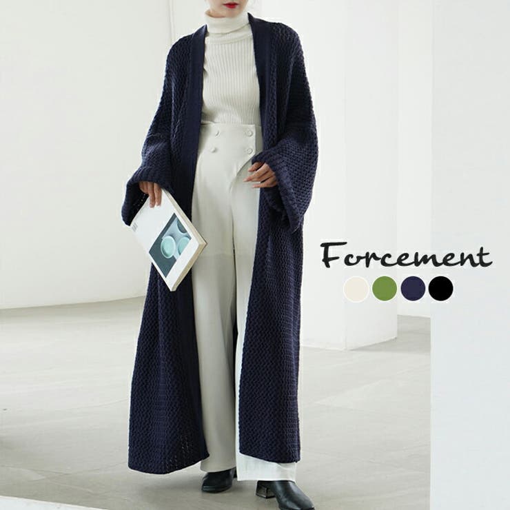 ゆったり感が可愛いロングニットカーディガン ニット ロングニット[品番：MSDL0002427]｜maison de  LATIR（メゾンドラティール）のレディースファッション通販｜SHOPLIST（ショップリスト）
