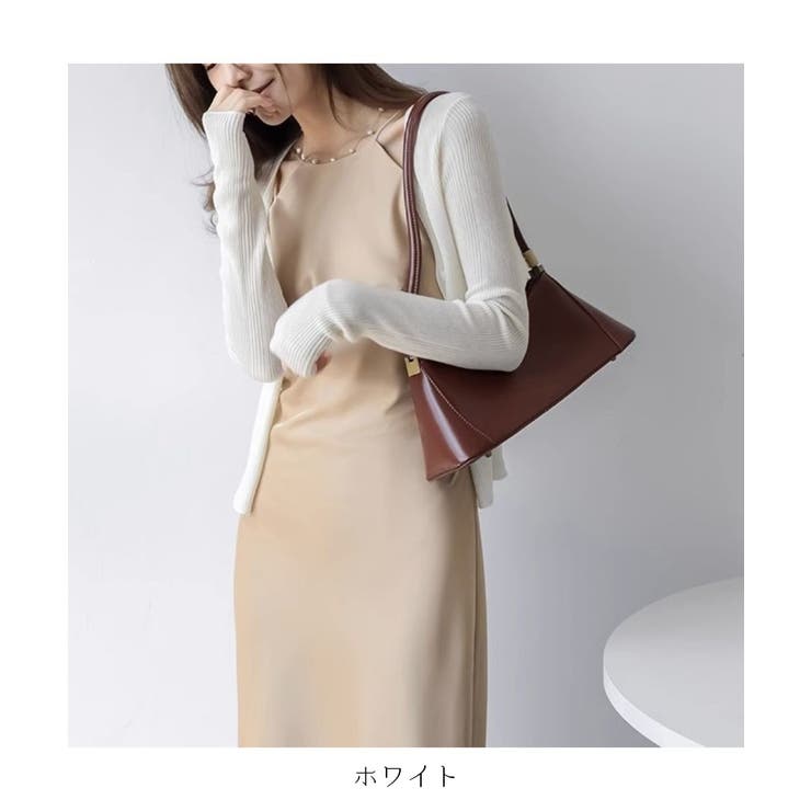 季節の変わり目に便利なリブニットVネックカーディガン ニットカーデ 長袖 | maison de LATIR | 詳細画像16 