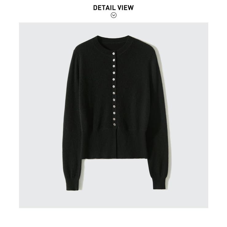 上品さを感じさせるふんわりコンパクトニットカーディガン ショートカーディガン 羽… | maison de LATIR | 詳細画像6 