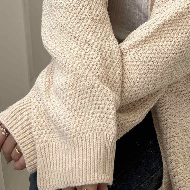 上品に高見え大人フェミニンスタイルに仕上げるクロップドスリーブカーディガン 羽織… | maison de LATIR | 詳細画像7 