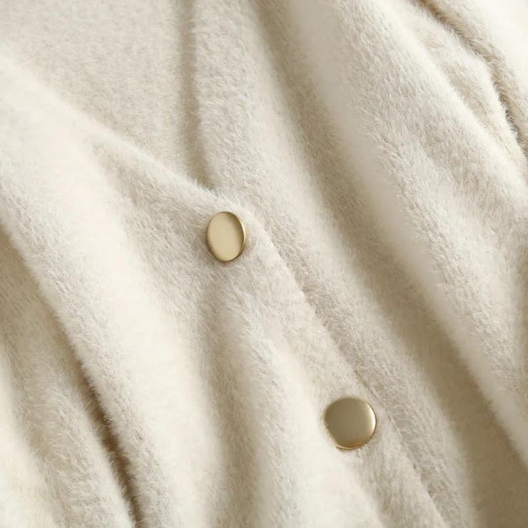 簡単にトレンドをプラスできるシャギーカーディガン ドロップショルダー | maison de LATIR | 詳細画像12 