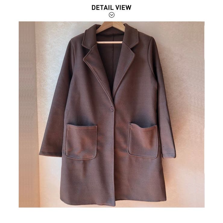 軽やかでソフトな着心地◎大人気のミドル丈チェースターコート ハーフコート | maison de LATIR | 詳細画像9 