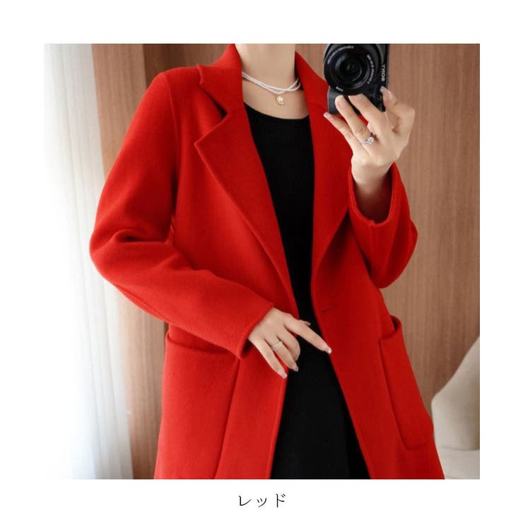 軽やかでソフトな着心地◎大人気のミドル丈チェースターコート ハーフコート | maison de LATIR | 詳細画像19 