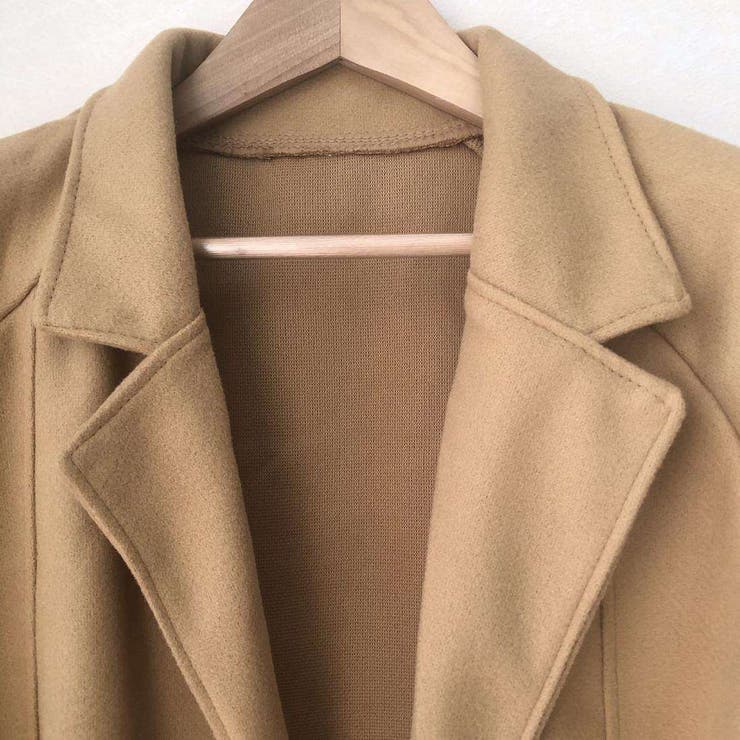 羽織るだけで大人っぽく着こなせる襟付きガウンコート ロングコート チェスターコート | maison de LATIR | 詳細画像12 