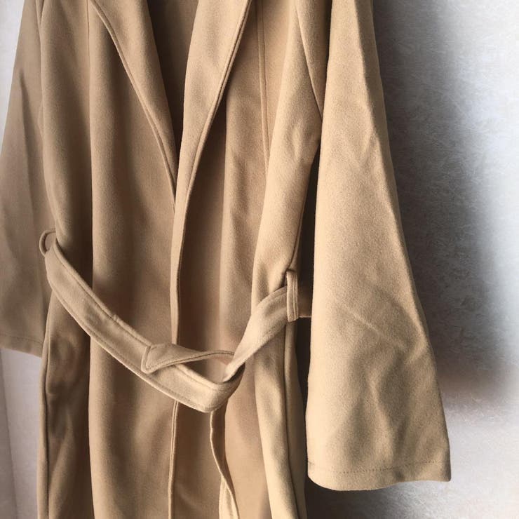 羽織るだけで大人っぽく着こなせる襟付きガウンコート ロングコート チェスターコート | maison de LATIR | 詳細画像13 