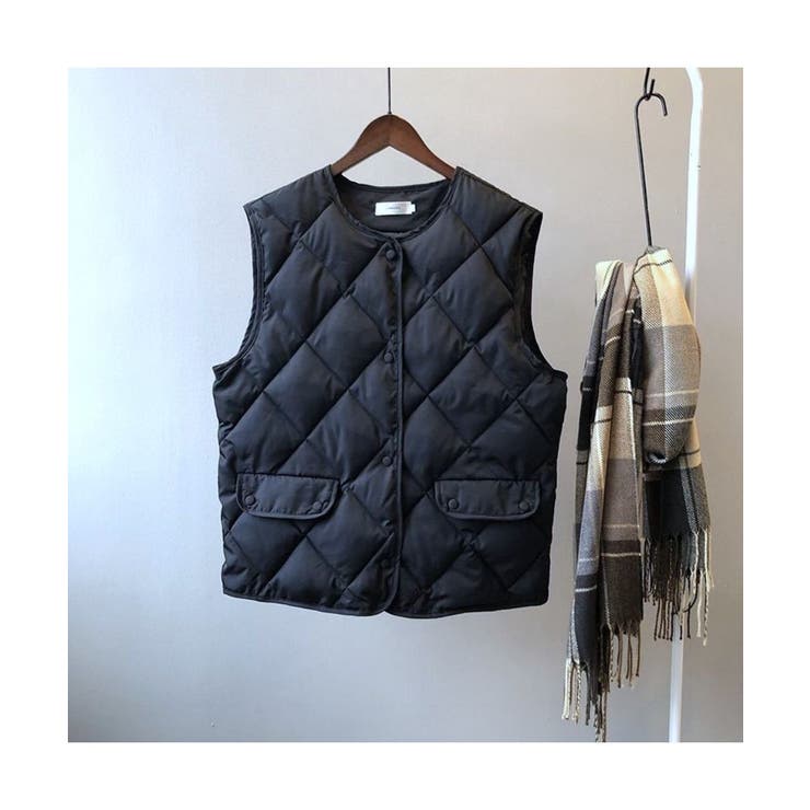 デイリー使いとして気軽に羽織れる中綿キルティングベスト ジレ カジュアル | maison de LATIR | 詳細画像8 