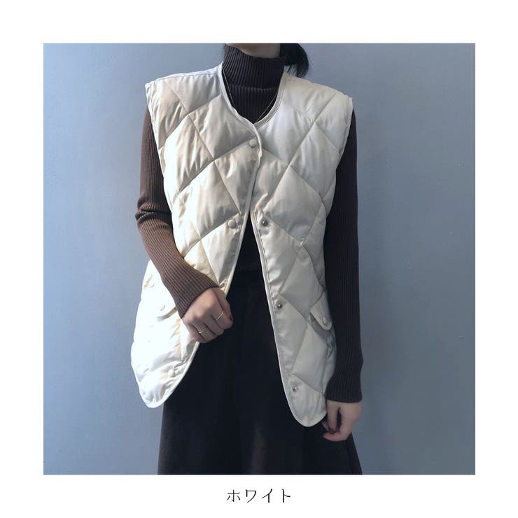 MADISONBLUE キルティング　ジレ　ベスト　リバーシブル　五明祐子さん MADISONBLUE キルティング ジレ ベスト リバーシブル 五明祐子