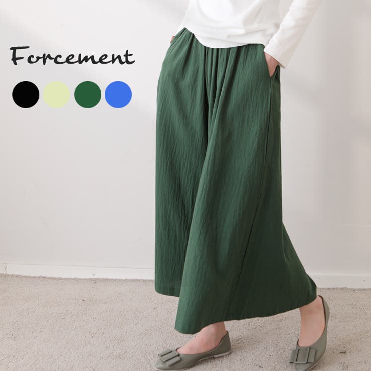 パンツワイドパンツ ガウチョパンツ ハイウエスト 品番 Msdl Forcement フォースメント のレディースファッション通販 Shoplist ショップリスト
