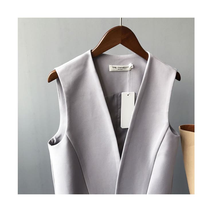 今季注目！即戦力ロングジレ ロング丈 ベスト | maison de LATIR | 詳細画像11 