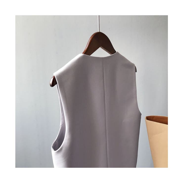 今季注目！即戦力ロングジレ ロング丈 ベスト | maison de LATIR | 詳細画像12 