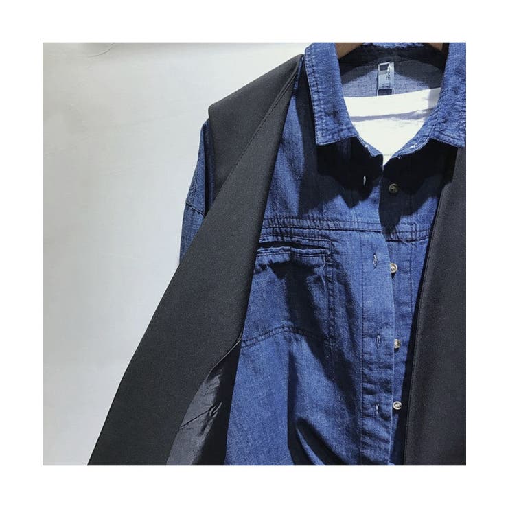 今季注目！即戦力ロングジレ ロング丈 ベスト | maison de LATIR | 詳細画像14 