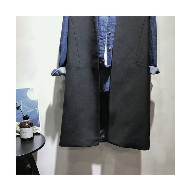 今季注目！即戦力ロングジレ ロング丈 ベスト | maison de LATIR | 詳細画像15 