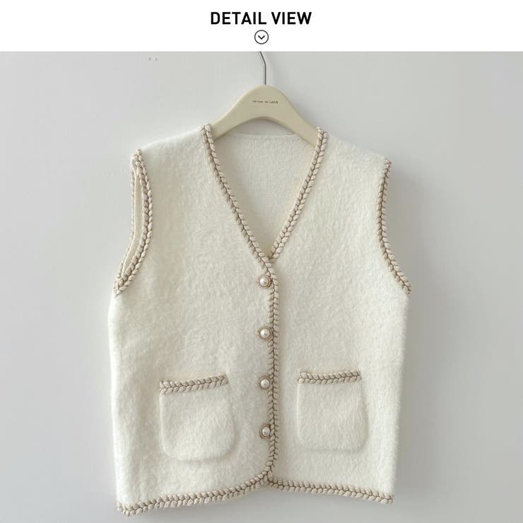 ニットベスト ジレ ベスト | maison de LATIR | 詳細画像8 