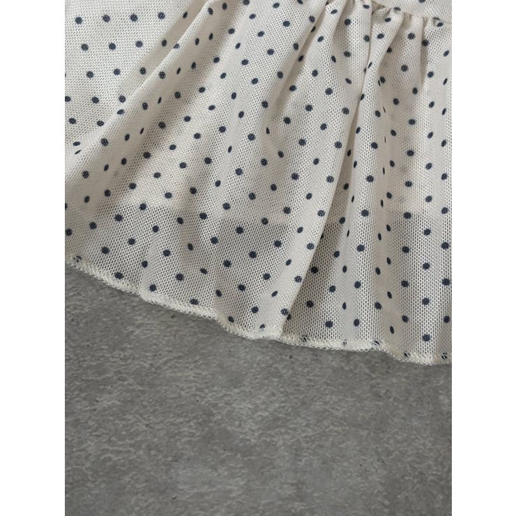レイヤードにも使いやすい、ドット柄シアーカットソー シアートップス レディース | maison de LATIR | 詳細画像12 