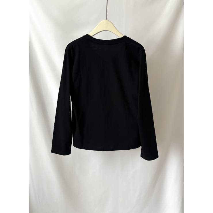 すっきりVネックで着回しやすい、ベーシック長袖Tシャツ レディース 長袖 | maison de LATIR | 詳細画像11 