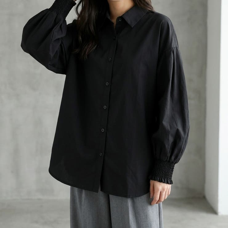 ボリューム袖が可愛い、ゆったりデザインシャツ レディース 長袖 | maison de LATIR | 詳細画像5 