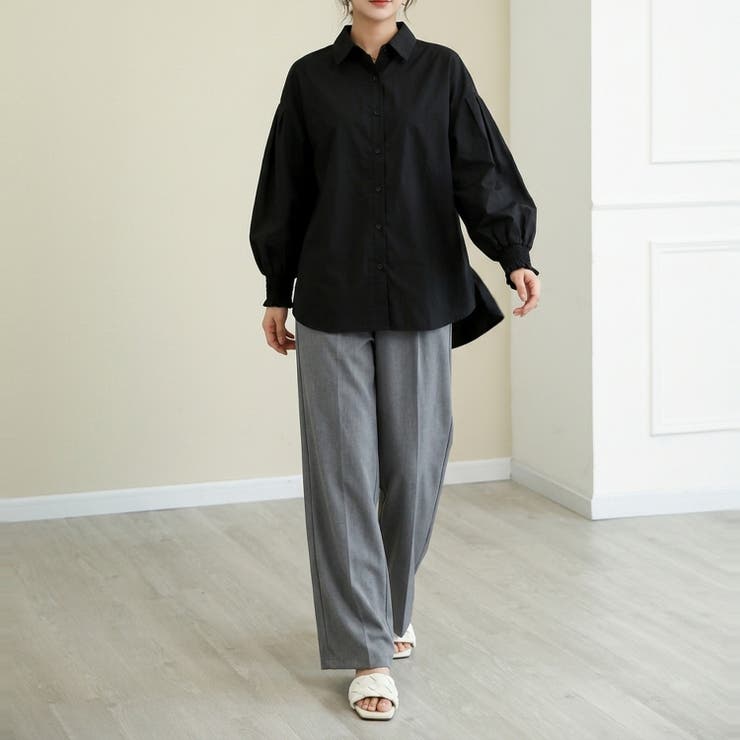 ボリューム袖が可愛い、ゆったりデザインシャツ レディース 長袖 | maison de LATIR | 詳細画像7 