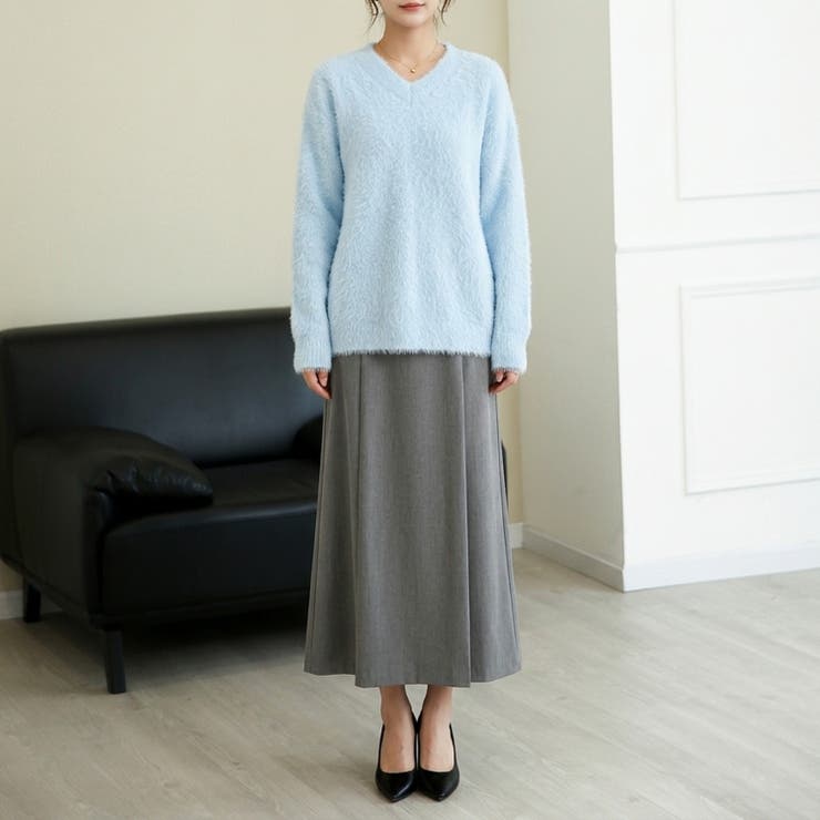 ふんわり素材が可愛い、ロング丈シャギーニット レディース シャギーニット | maison de LATIR | 詳細画像10 