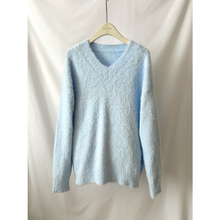 ふんわり素材が可愛い、ロング丈シャギーニット レディース シャギーニット | maison de LATIR | 詳細画像13 