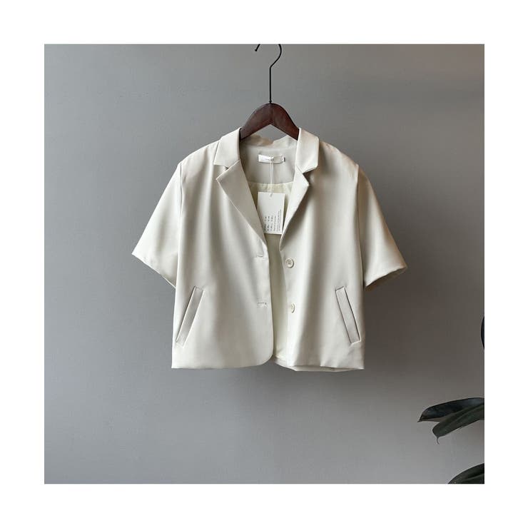 ella 半袖ジャケット　オフホワイト　新品未使用 999061811.jpg