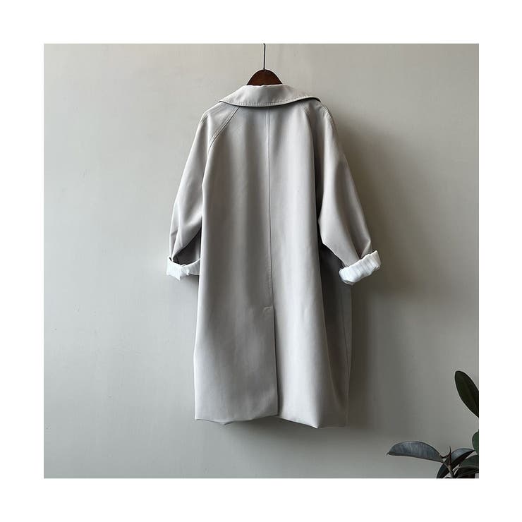 いつものスタイリングを格上げしてくれるステンカラーロングコート 大人 シンプル | maison de LATIR | 詳細画像7 