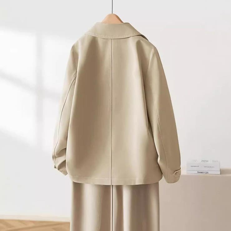 マットな生地感のカジュアルコート コート ショート丈 | maison de LATIR | 詳細画像9 