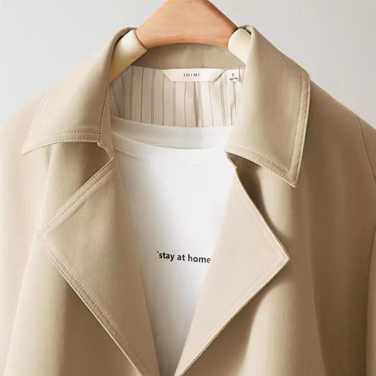 マットな生地感のカジュアルコート コート ショート丈 | maison de LATIR | 詳細画像10 