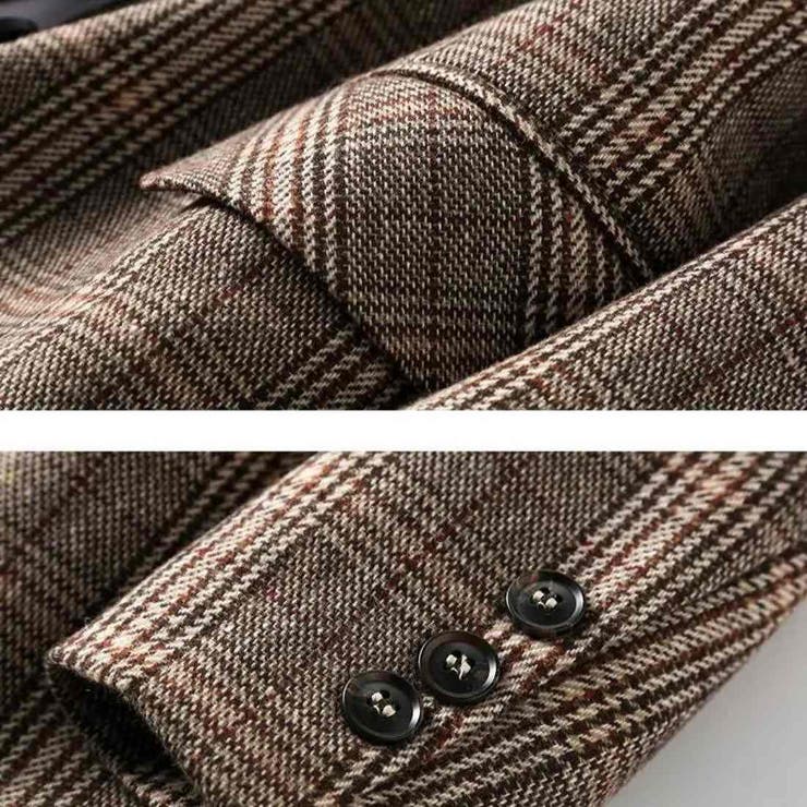 今季トレンドが詰まったチェック柄ジャケット アウター メンズライク