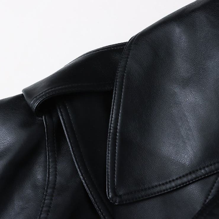 フェイクレザー ライダースジャケット アウター | maison de LATIR | 詳細画像12 