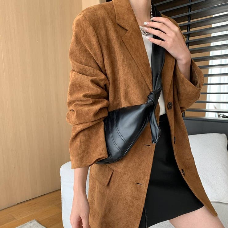 冬はこなれスウェードジャケット オーバーサイズ 韓国 | maison de LATIR | 詳細画像2 