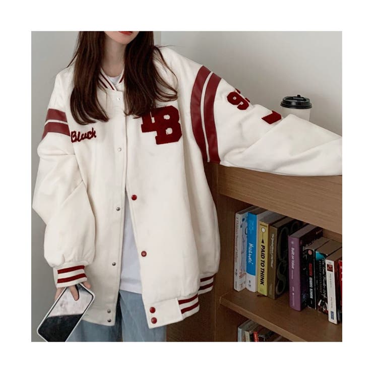 オーバサイズが可愛いスタジャン 品番 Msdl Maison De Latir メゾンドラティール のレディースファッション通販 Shoplist ショップリスト