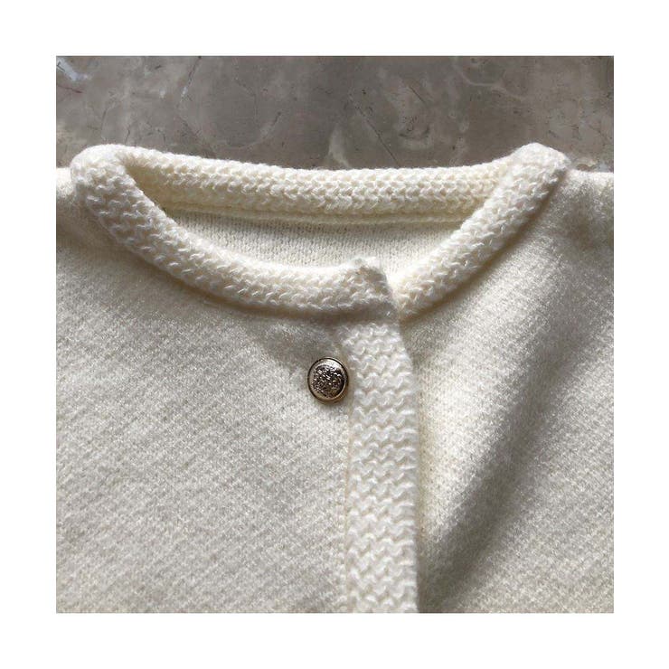 金ボタンでコーデを格上げ！モヘア風パイピングニットカーディガン ショート丈 | maison de LATIR | 詳細画像10 