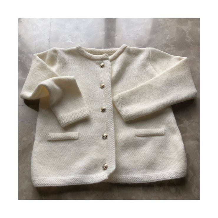 金ボタンでコーデを格上げ！モヘア風パイピングニットカーディガン ショート丈 | maison de LATIR | 詳細画像11 