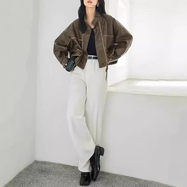 大人カジュアルもきちん感もある重宝するドロップショルダージャケット ボックス丈 | maison de LATIR | 詳細画像2 