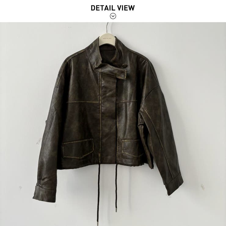 大人カジュアルもきちん感もある重宝するドロップショルダージャケット ボックス丈 | maison de LATIR | 詳細画像5 