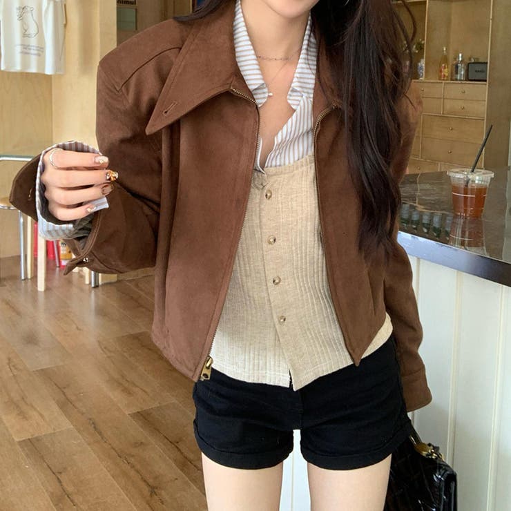 羽織るだけで旬なバランスカラージャケット アウター コート | maison de LATIR | 詳細画像2 