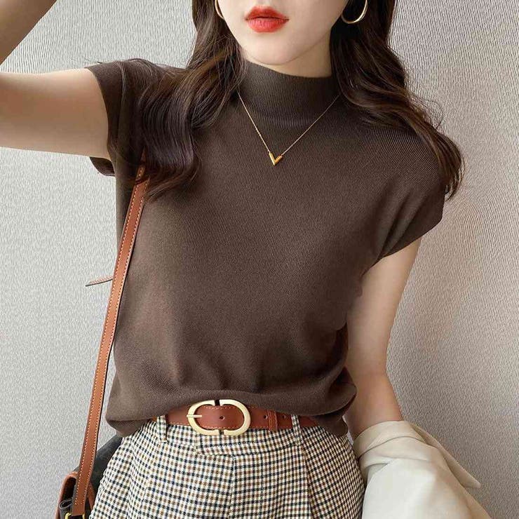 No.7 Samantha Thavasa アイミープリント半袖ハイネック アイミープリント半袖ハイネック(40(L) ホワイト): Samantha