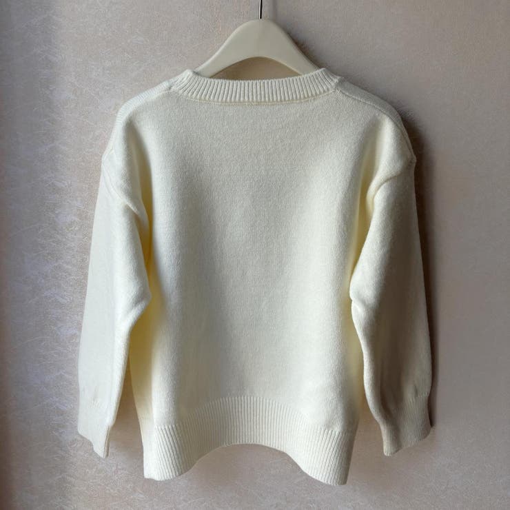 猫デザインのニット ニット トップス[品番：MSDL0003143